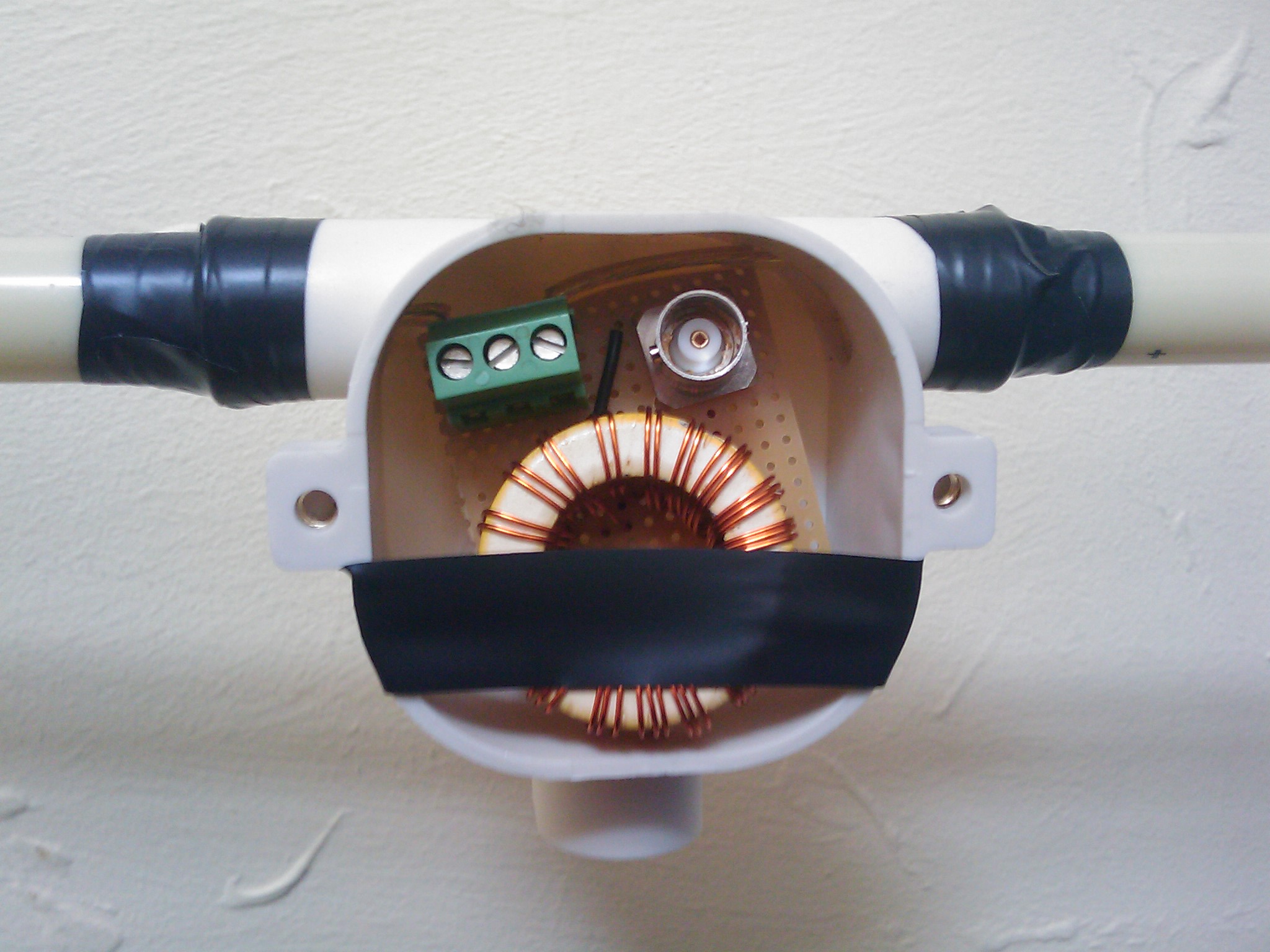 Close up of the finished antenna